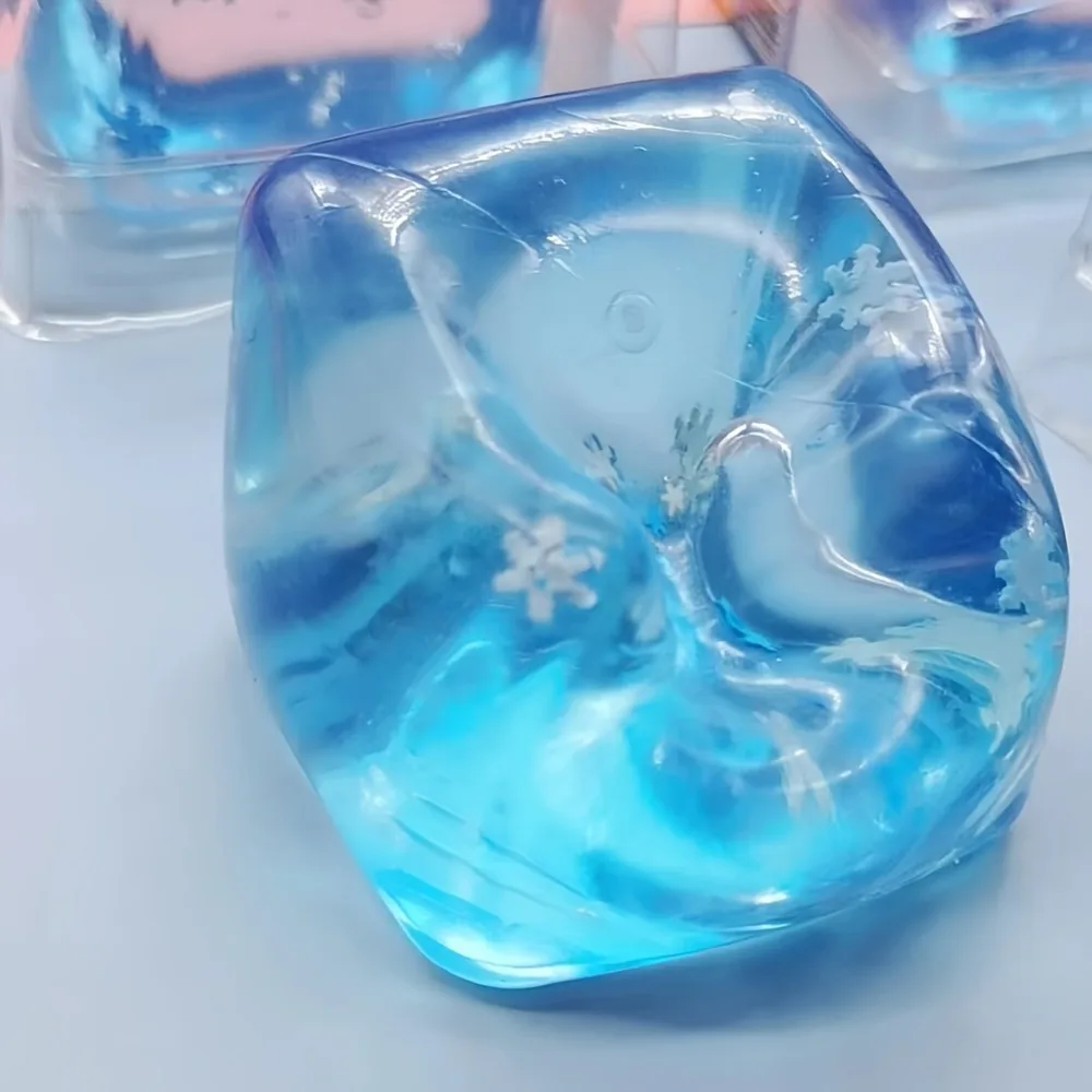 Fidget Toy 1pc Squishy Ice Cube Stress Balls For Kids And Adults Anxiety Relief Funny Calming Toys