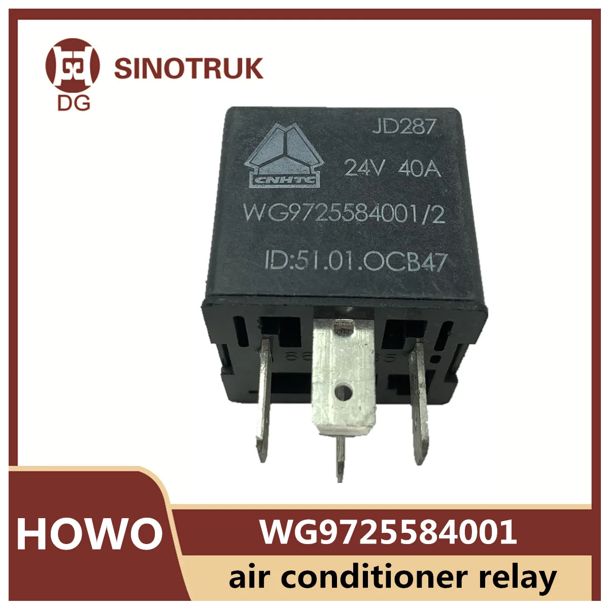 

Реле WG9725584001 для Sinotruk Howo блок предохранителей для легкого грузовика, печатная плата JD287 24 в 40 А, нормально открытая фотография