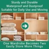 Vacuum Compressed Storage Bags Space-Saving Bedding Organizer Bag for Seasonal Clothing Blanket Toys Storage Home Travel Item 3