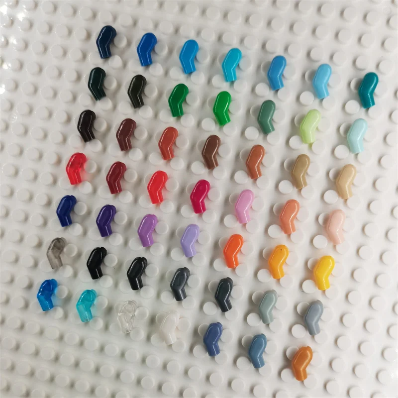 982 빌딩 블록 피규어 부품용 10개 DIY MOC 신체 부위 팔, 오른쪽