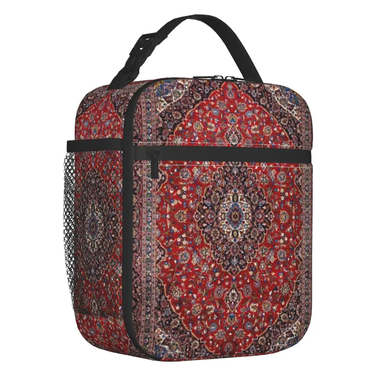 

Bohemian Persian Style Rug Insulated Lunch Bag School Office Retro Turkish Ethnic Kilim Waterproof Thermal Cooler Lunch Box Kids