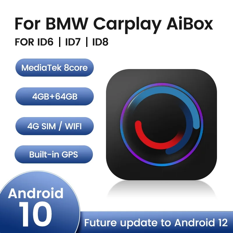 Adaptateur de boîtier Android pour BMW, sans fil, Apple CarPlay, AI Box,  système Android 10, Android Auto, prometteur Netfilx, GPS, ID6, ID7, ID8 -  AliExpress