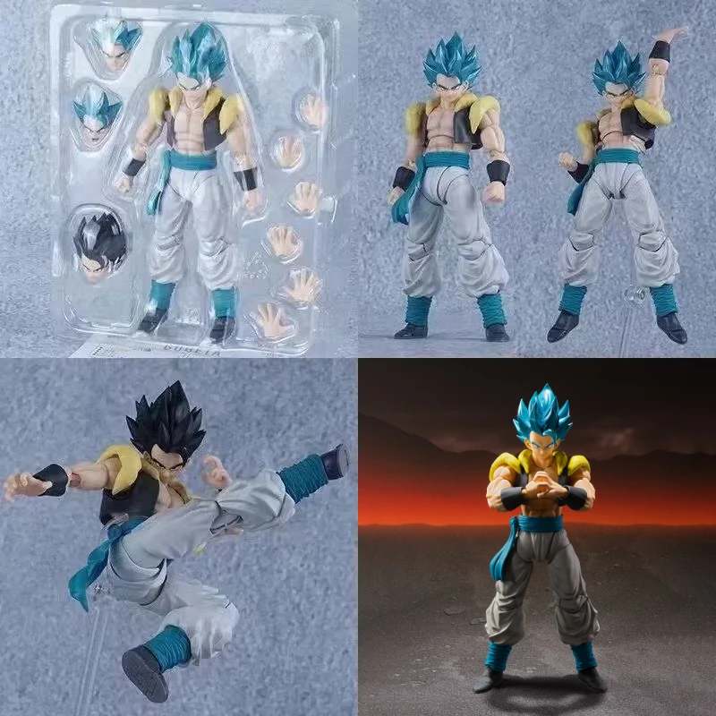 

Super Saiyan Blue Gogeta Goku Movable Joints Doll Ornament Boxed Figure S.H.Figuarts Series Model Children Toys