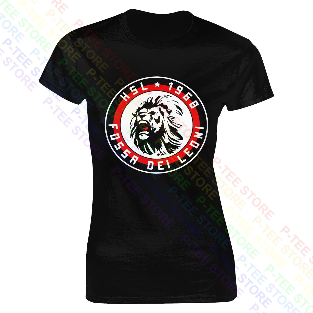 Ultras Milan Curva Sud Fossa Dei Leoni T-Shirt Donna Lady Shirt Best Casual Natural Hot Deals T-Shirt Femminile