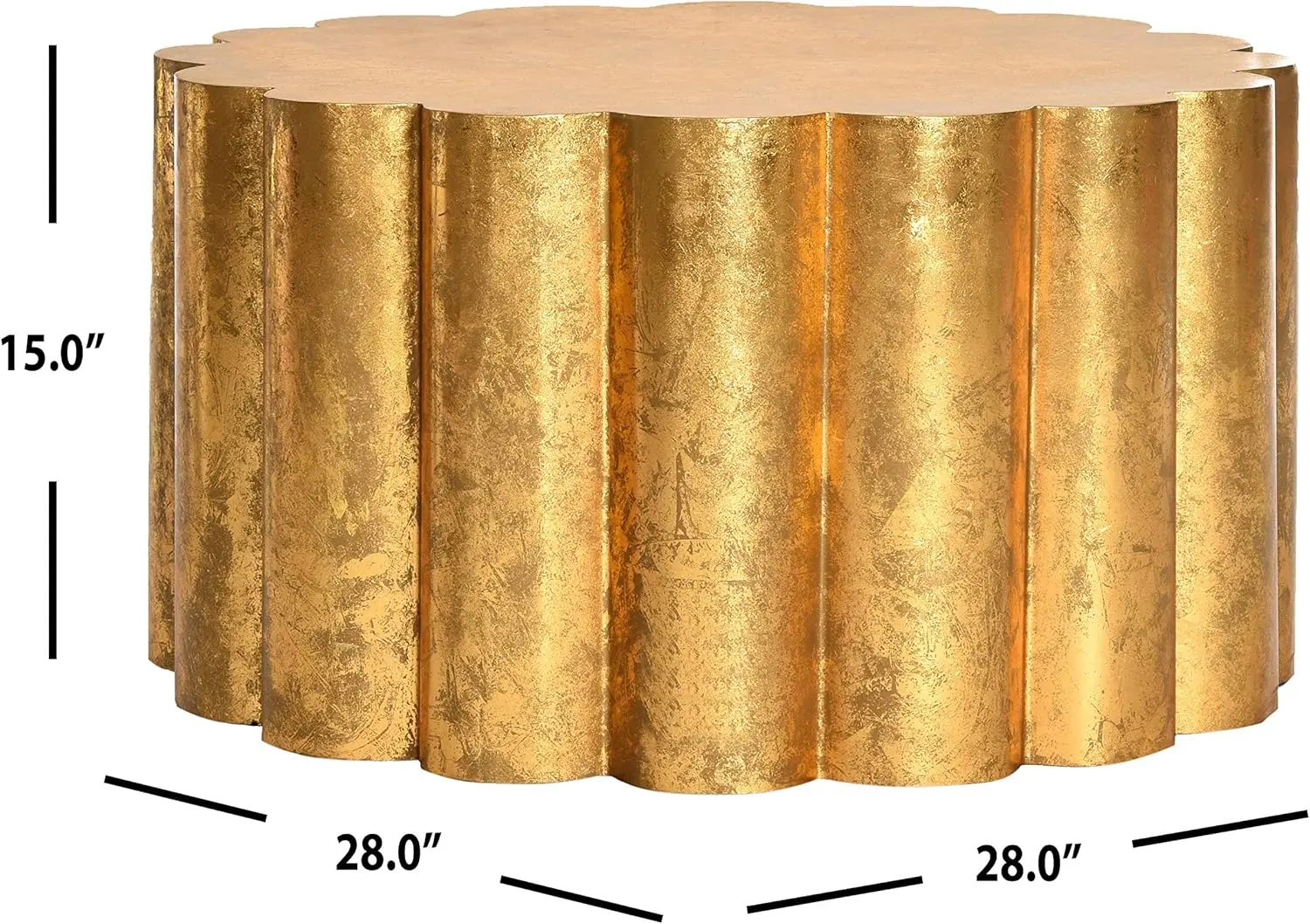 SAFAVIEH Home Collection Miriam Gold Coffee Table 3
