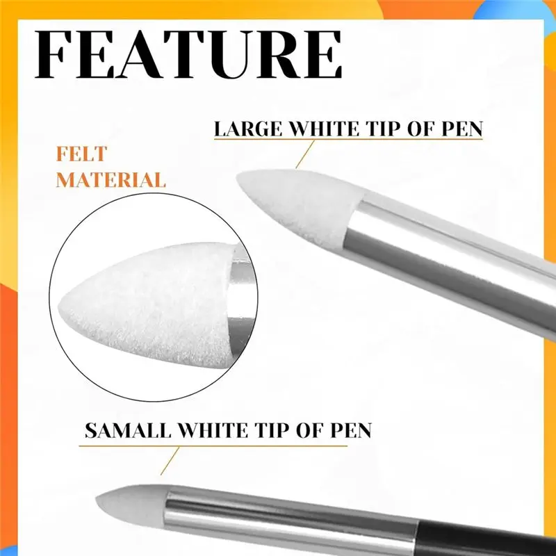 AEE8-14 Pcs 블렌딩 스폰지 펜 더블 헤드 재사용 가능한 스케치 러브 펜 워셔블 스케치 러빙 스폰지 브러쉬 아트 스케치 펜
