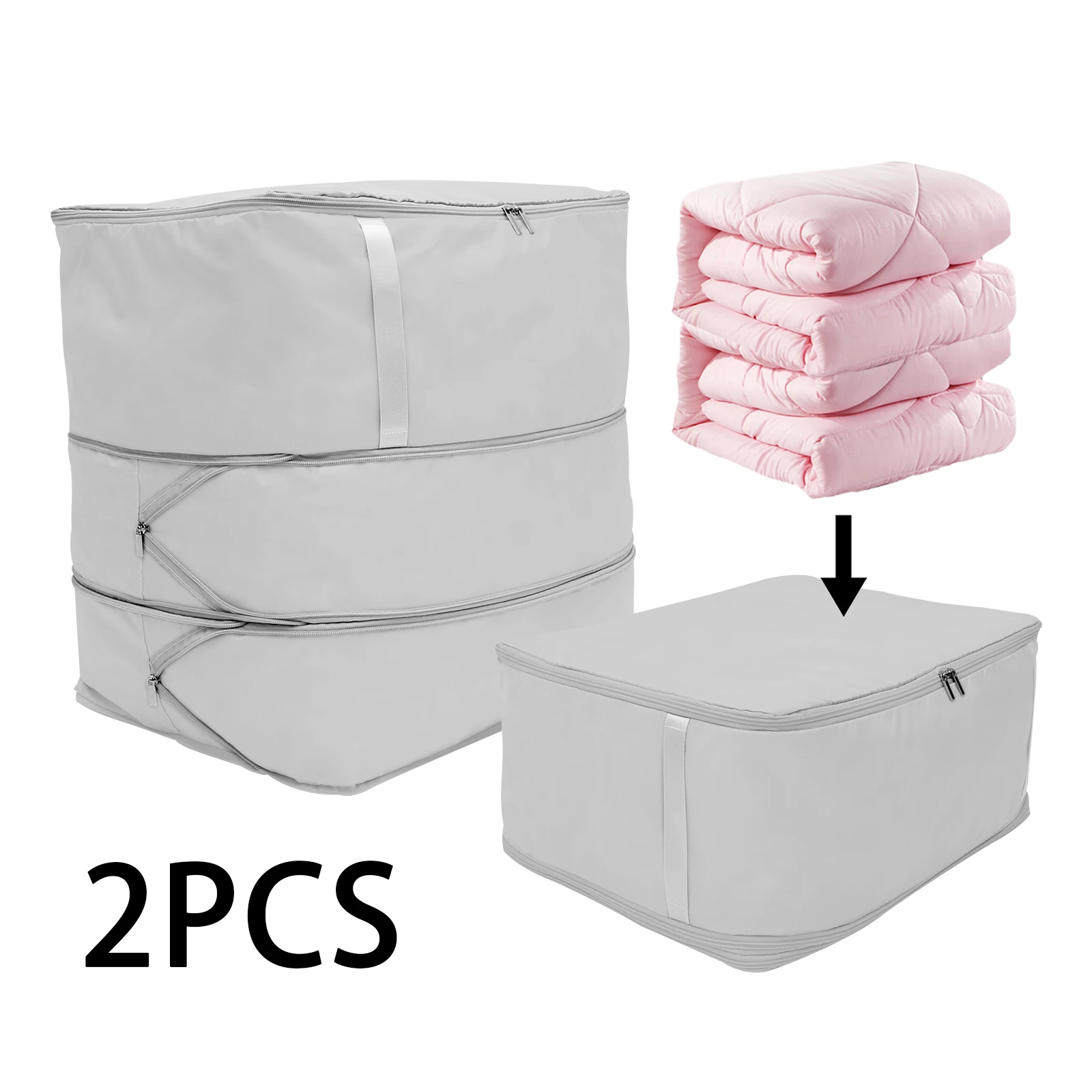 Oxford Cloth Self Compression Storage Bags for Blankets and Quilts