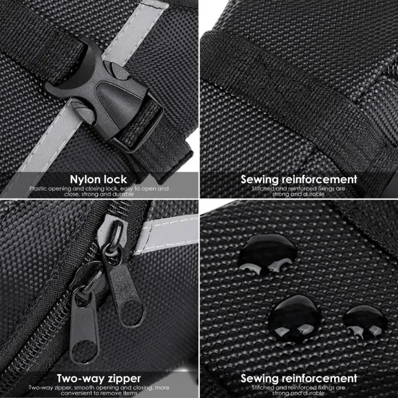 Bicycle Waterproof Saddle Bag Reflective Tail Bag Mountain Universal Rear Bag  Outdoor  Bicycle  Accessories  Practical
