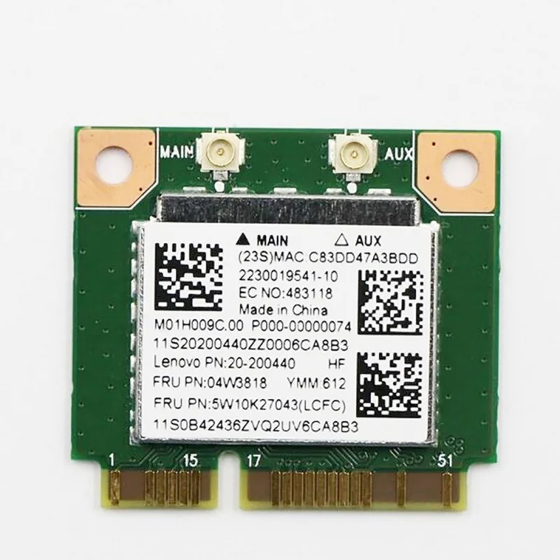 

Новая беспроводная плата Wi-Fi для Lenovo B50-50 IdeaPad 100-15IBD 100-14IBD 5W10K27043