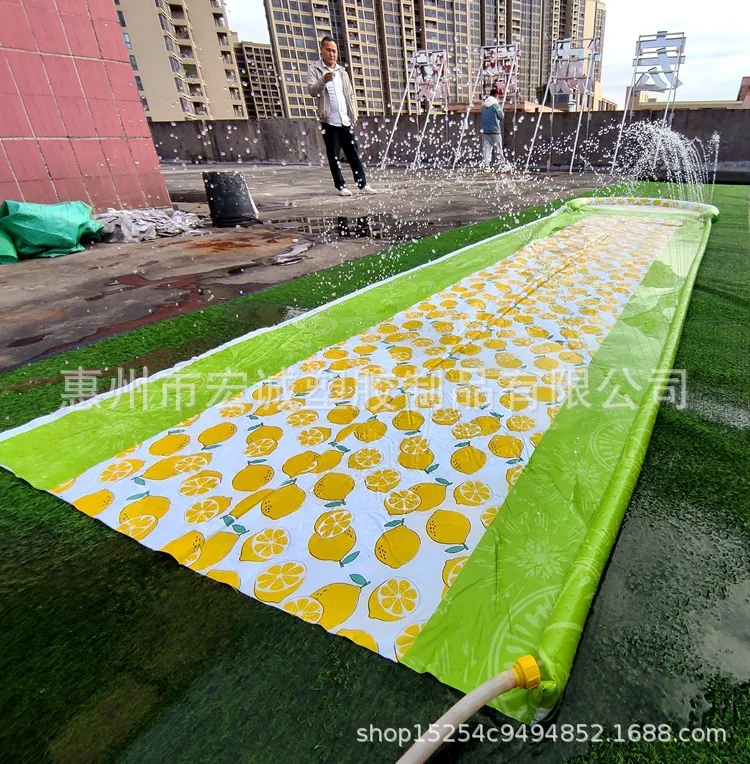 Water Spray Pad Inflatable Slides Pools for Children Summer Outdoor Water Pad long