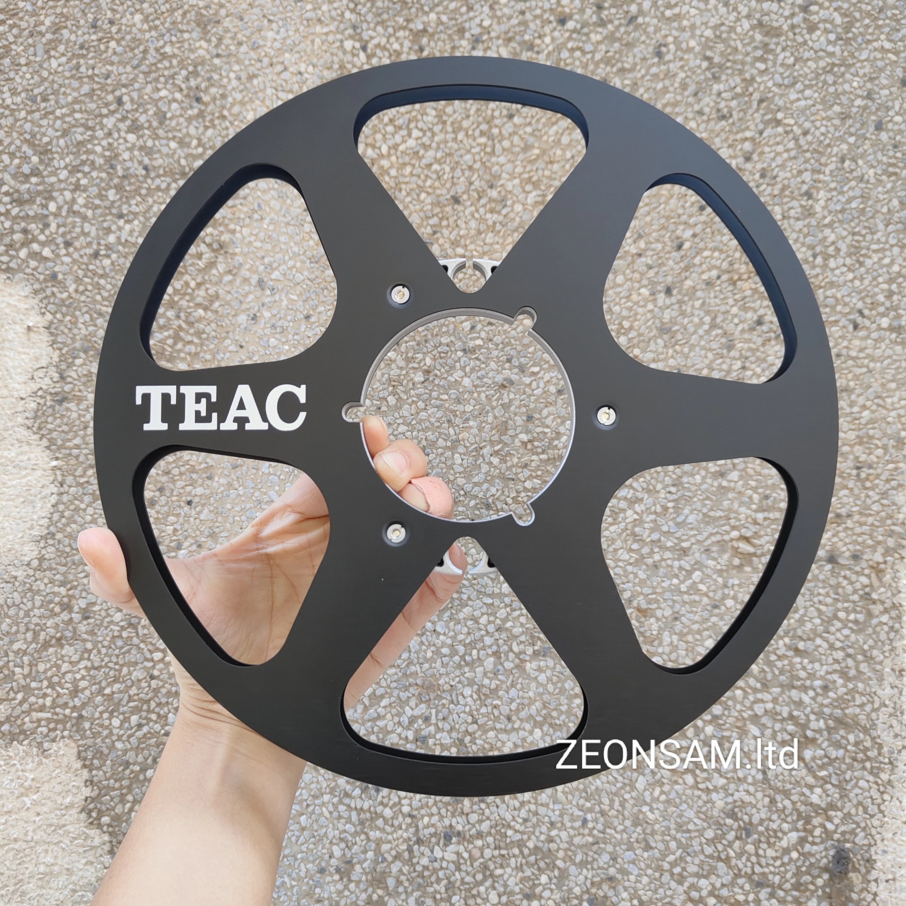 

10.5" X 1/4" Inch Empty Tape Reel Nab Hub Reel-To-Reel Recorders Accessory Empty Aluminum Disc Opening Machine Parts By TEAC