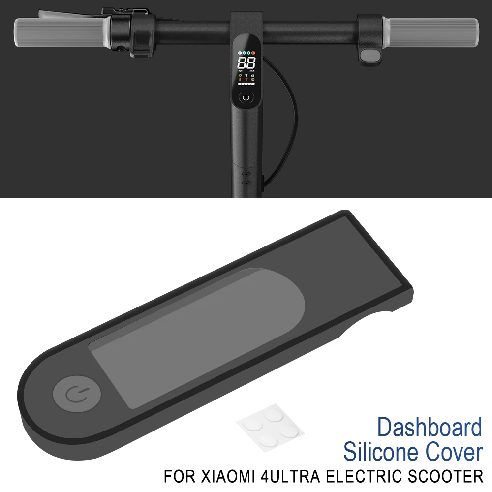 Protector de Panel de silicona para patinete eléctrico Xiaomi 4 Ultra, funda  de pantalla para tablero