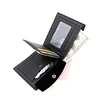 Slim Men Wallets New Short Zipper Card Holder Photo Holder Male Purse Simple Coin Pocket High Quality PU Leather Men's Wallet 3