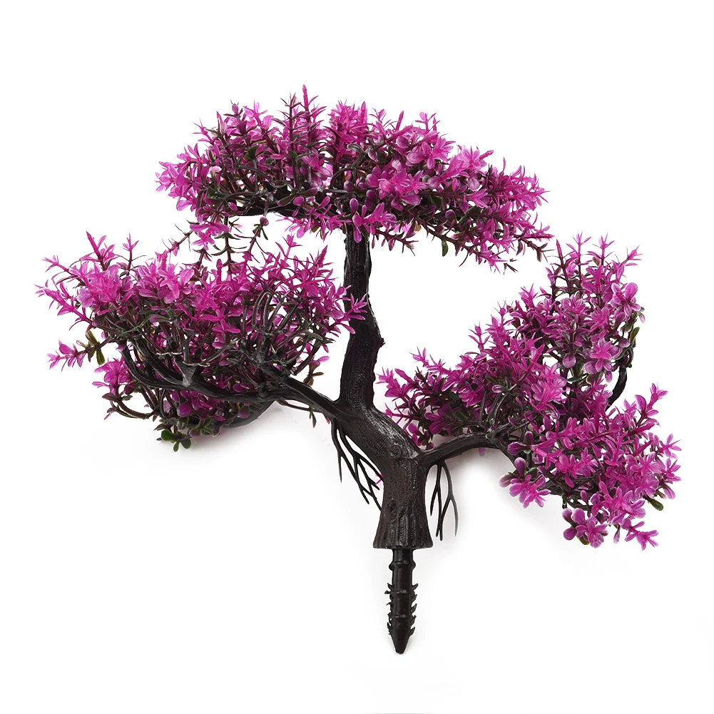 Festival Topfpflanze Simulation dekorative Bonsai Home Office Kiefer Baum Geschenk DIY Ornament Hotel Garten künstliche Bonsai rosa – Detail 8