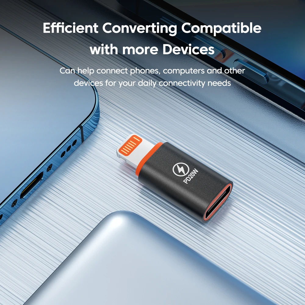 USB C To Lightning Adapter PD20W/120W Fast Charging Lightning Male To Type C Female Adapter For iphone To USB Type C Connector