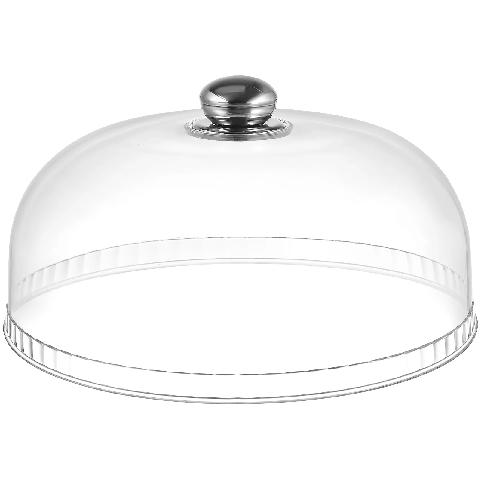 

Household Food Protective Cover Plastic Transparent Protective Cover Practical Snack Tray Cover Dust-proof Food Tray Cover