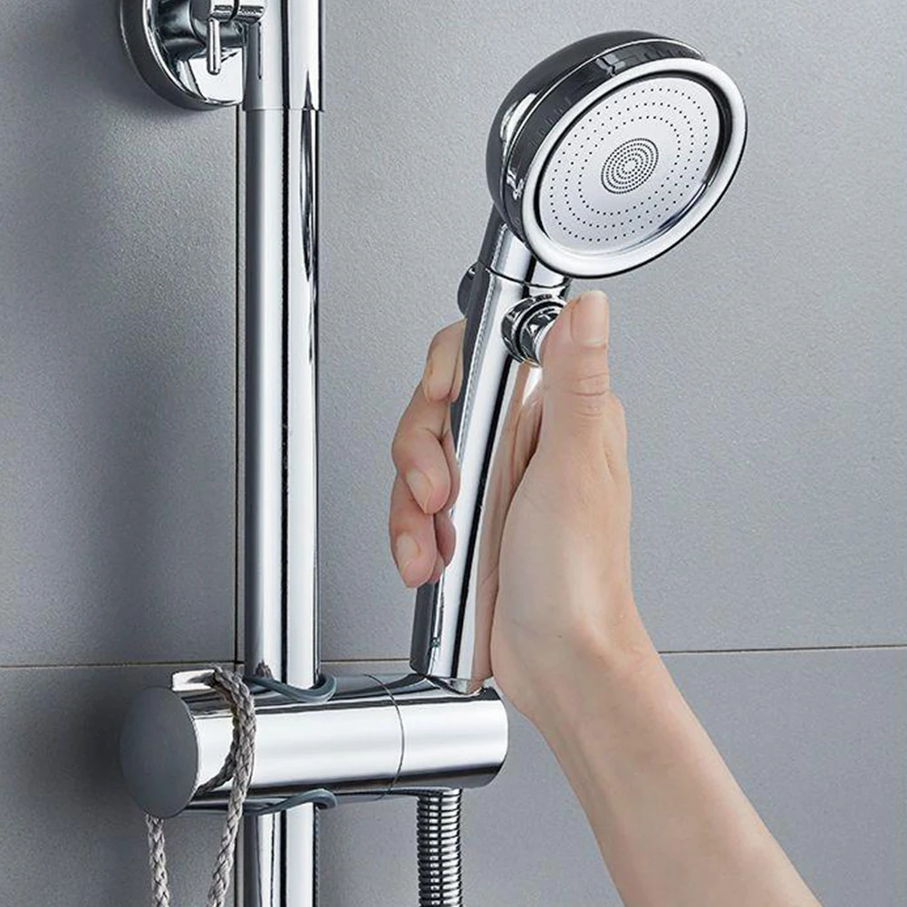 Description Picture 5 of item2pcs No Drilling Rustproof Universal Home Hotel For Slide Bar 360 Rotation Decorative Shower Head Holder Bathroom Replacement