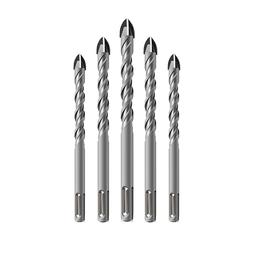 Drill Bit Set Tools Tile Porcelain Drill Bit SDS PLUS Shank Carbide Drilling for Ceramic Stone