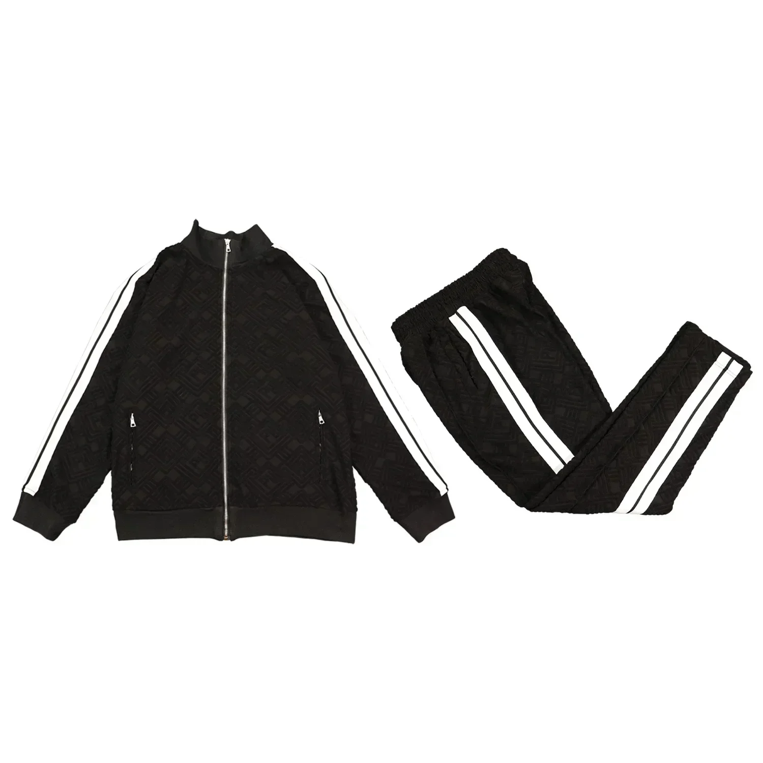 

Angel velvet side striped ribbon jacket High street slacks