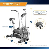 Fast Shipping.home.Air-Resistance Exercise Fan Bike With Dual Acction Handlebars 2