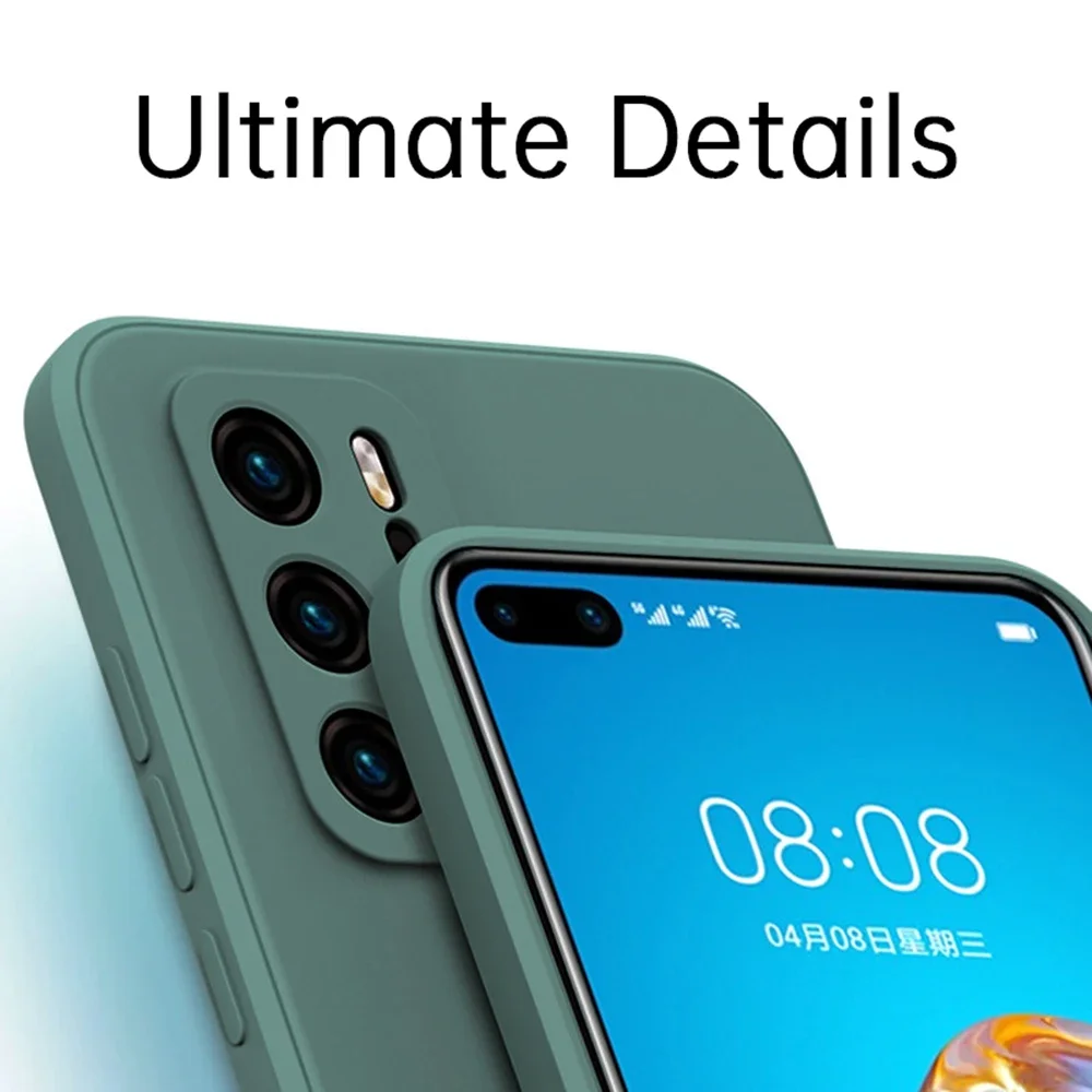 Candy Color Liquid Silicone Case – Luxury Protective Soft Cover with Camera Protection