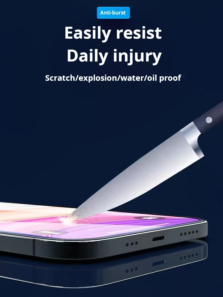 

1Pcs Tempered Glass for IPhone 14 13 12 11 Pro Max Screen Protector for IPhone 12Mini 13Mini 7 8 15 Plus SE X XS XR 14Pro Glass