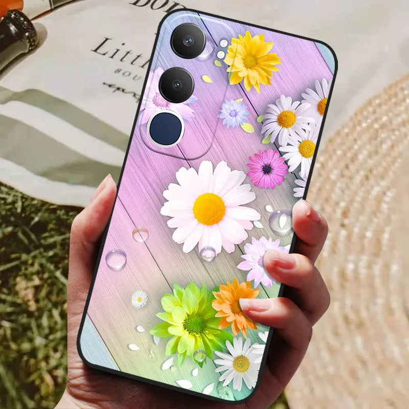 Fashionable Painted Soft Silicone Phone Case with TPU Bumper - Cute Design