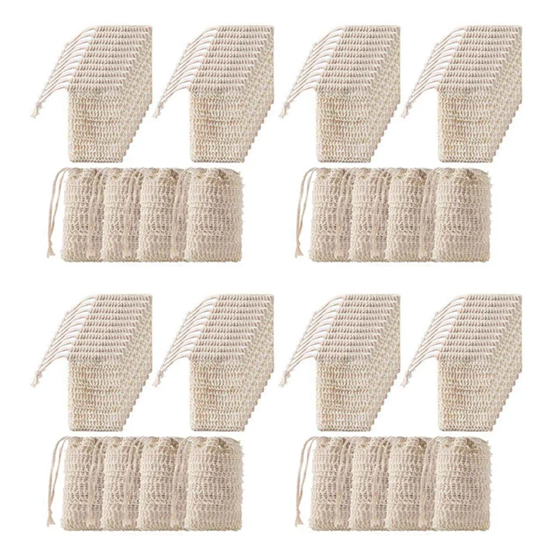 96pcs-shower-bath-sisal-soap-bag-natural-sisal-soap-bag-exfoliating-soap-saver-pouch-holder-net-soap