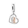 Fit Original Pan Charm Bracelet 925 Sterling Silver Mother Daughter Father Daughter Mother Son Bead For Making Women Berloque 4