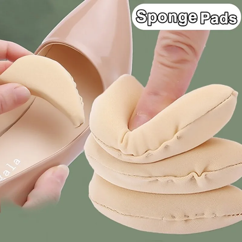Women Antiwear Sponge Forefoot Insert High Heel Toe Plug Filler Pain Relief Insoles Adjustable Reduce Shoe Size Cushion Pads shoe insoles forefoot pads forefoot cushion