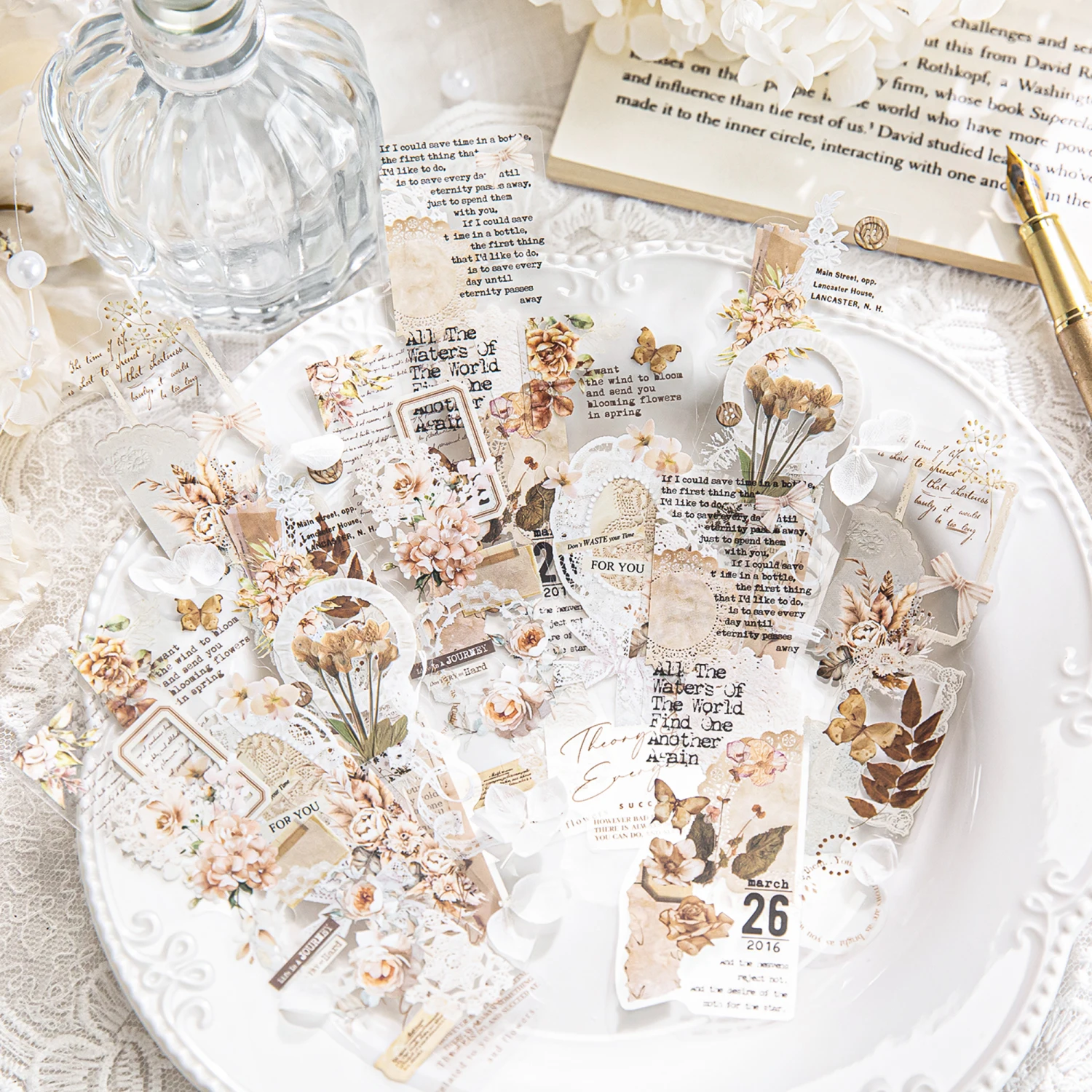 10pcs PET Sticker pack DIY Scrapbooking Decor Photo Album Creative Stationery Collage Materials Stickers stationery stickers diy scrapbooking accessories