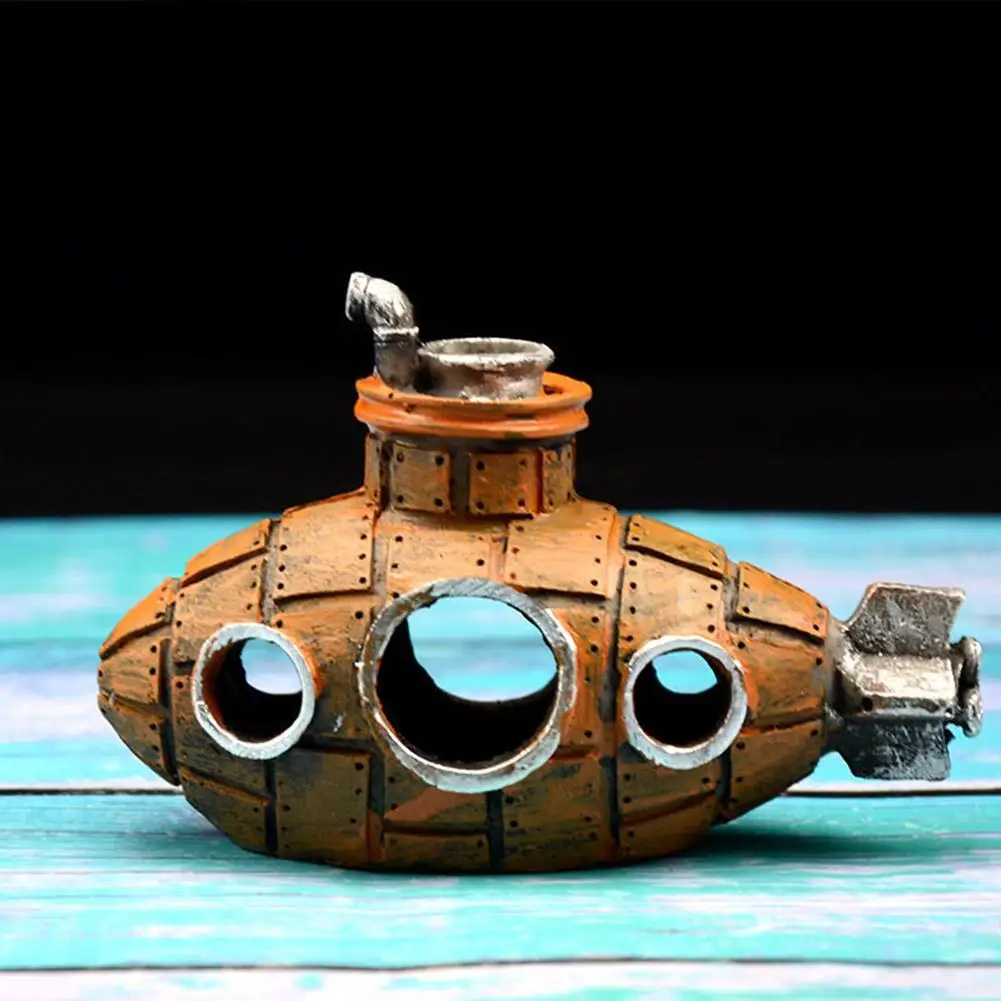 Resin Submarine Ornaments Hollow Fish Shrimp Shelter Cave Aquarium Fish Tank Landscaping Decoration fish tank ornaments fish tank decorations aquarium ornaments mini landscape ornaments