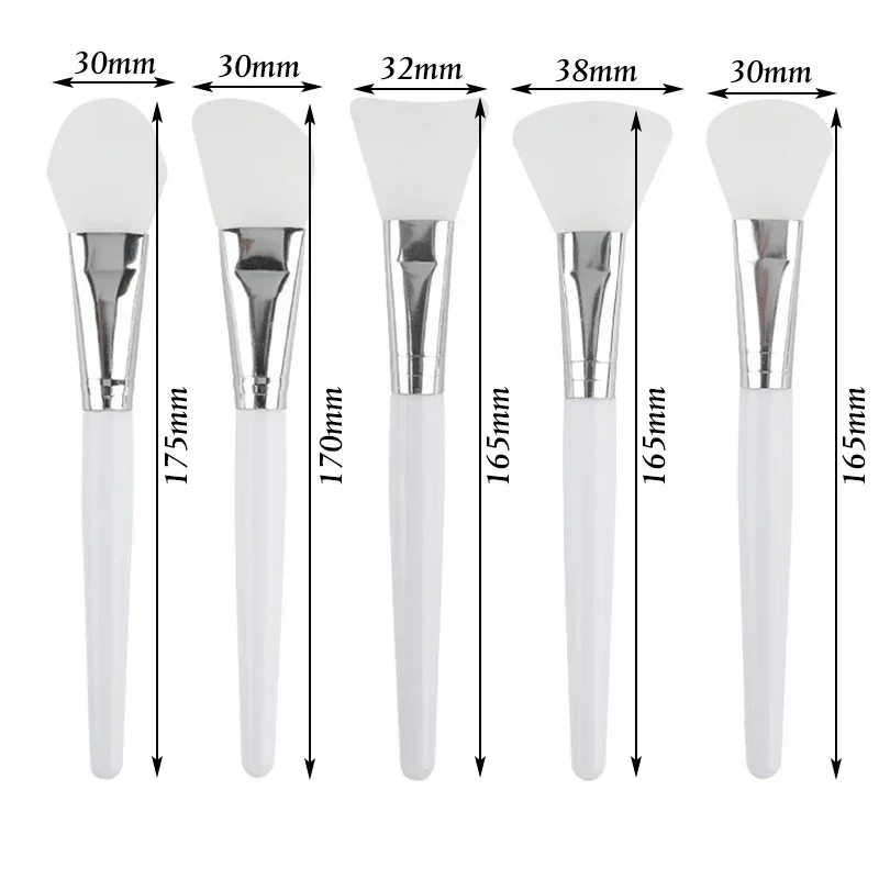 1/5pcs Professional Silicone Mask Brush Home Salon Facial Mud Mixing Brush for Skin Care Reusable Cosmetic Smear Supplies Tool makeup brush set makeup brush