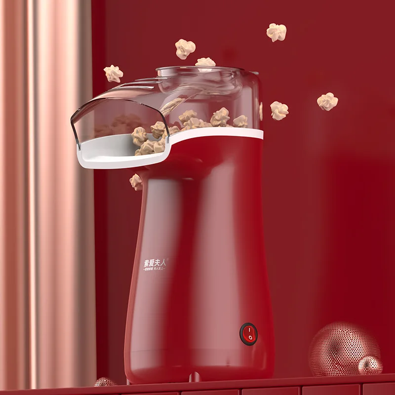 220V Popcorn Makers Mini Popcorn Machine Electric Household Appliance Machine Fully Automatic For Home Kitchen