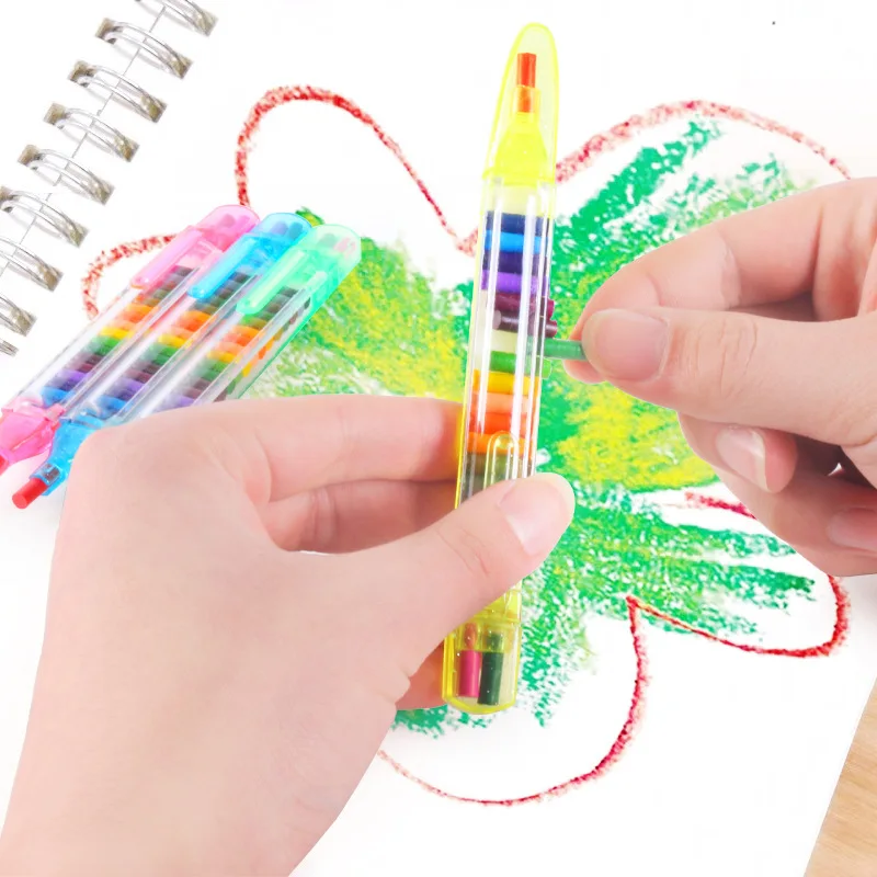 Creative Drawing Crayon 20 Color Children's Drawing Toy Crayon Interchangeable Pen Core Color Crayon Fun Children's Graffiti Pen