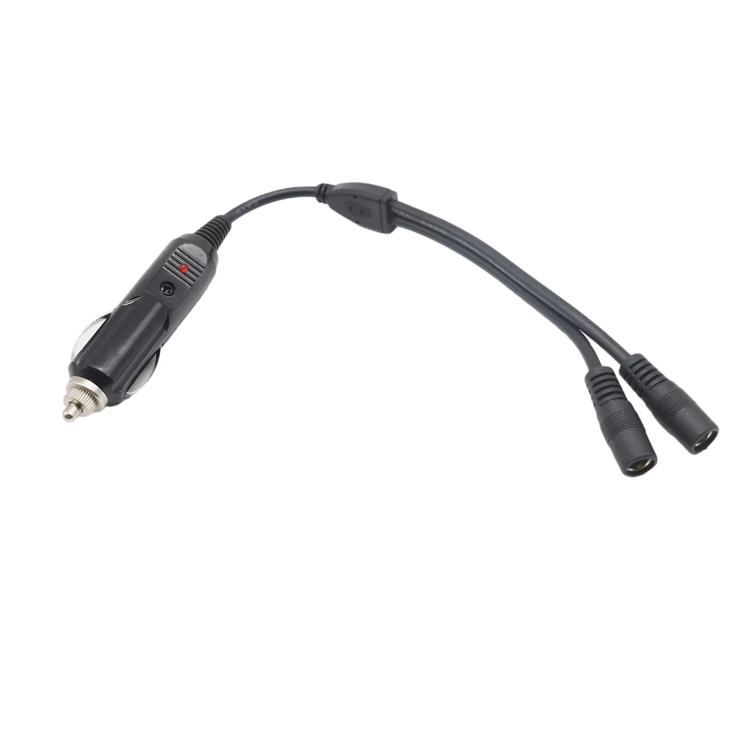 Accendisigari per auto DC con fusibile 3A 5.5x2.1mm adattatore di alimentazione 12V 1/1.5/2m cavo di prolunga per caricabatteria purificatore d'aria per auto  13