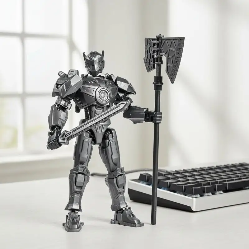 Multi Color Mecha Action Figure Movable Joints Independent Skeleton Suitable for Collection & Play Toy for Boys - 3