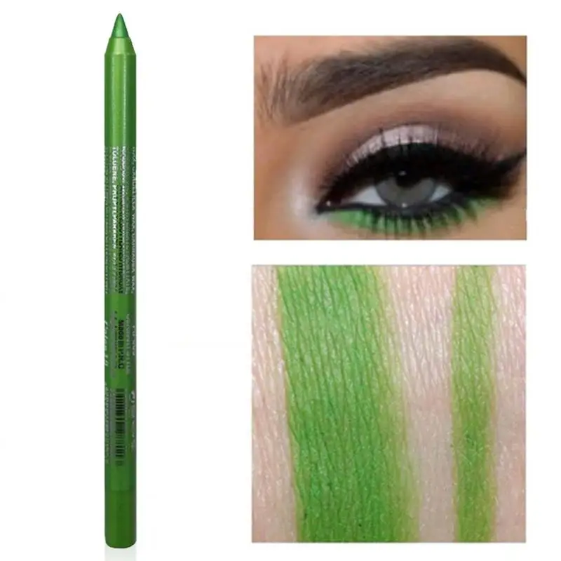 

Colorful Eyeliner Pen Natural Matte Eyeliner Waterproof Long Lasting Not Blooming Quick Dry Eye Makeup Pencil Green