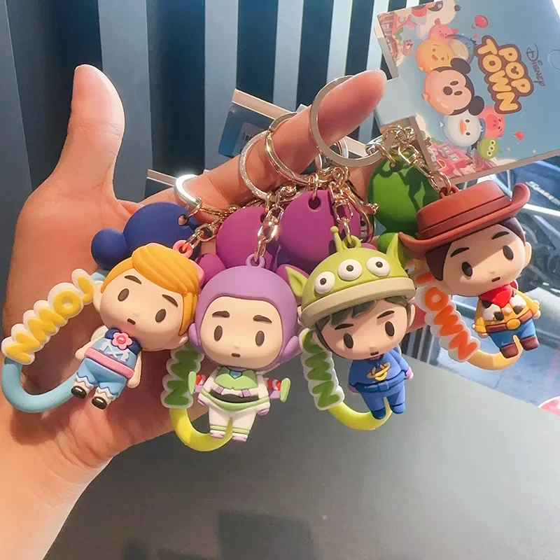 Disney Periferiche Toy Story Buzz Lightyear Sheriff Woody Pride Jessie Doll Portachiavi Maschio E Femmina Cartoon Backpackpendant