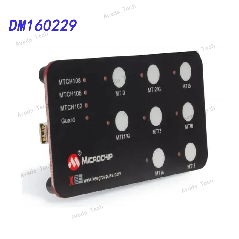 

Набор для разработки Avada Tech DM160229 MTCH6303 MCU емкостный сенсорный контроллер