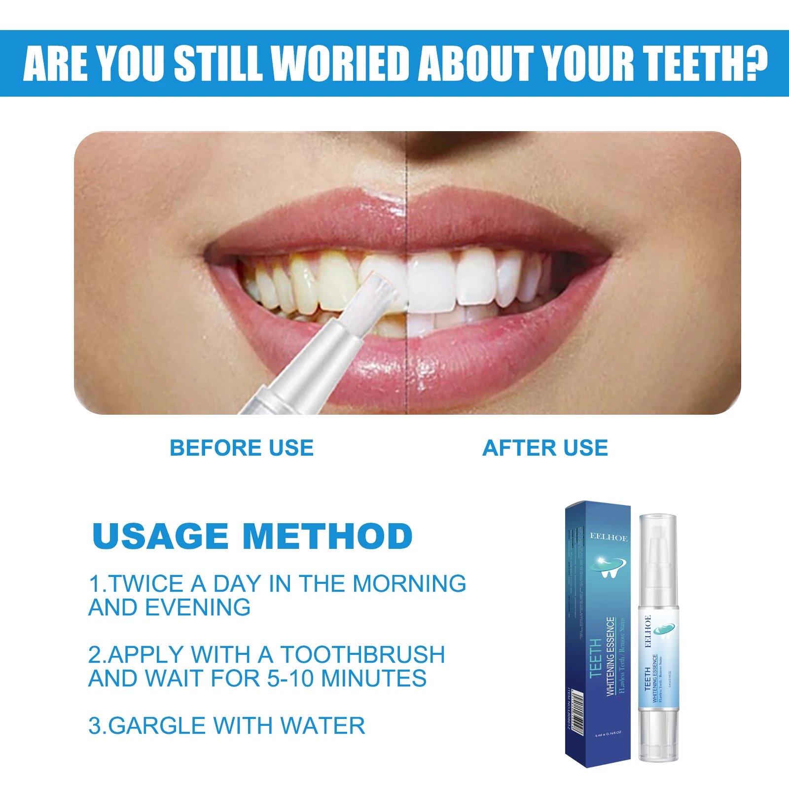 Natural Teeth Cleaning Pen Intensive Stain Removal,Fresh Breath & Improved Oral Health with Gentle,Enamel-Safe Formula
