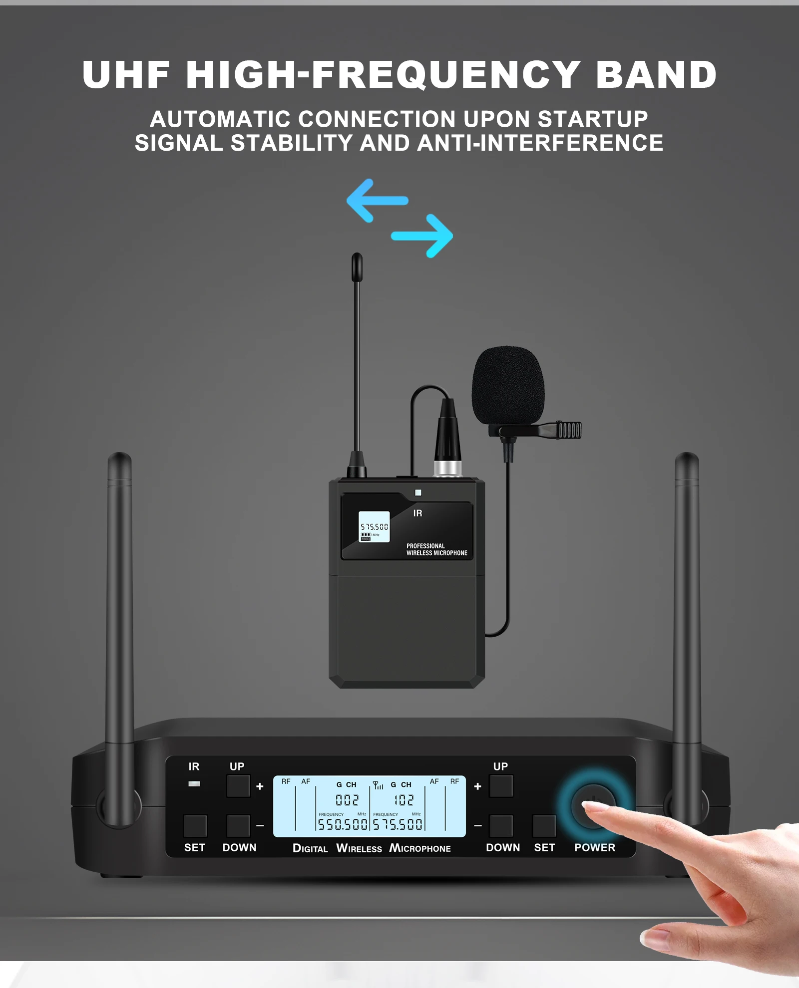 Professional Wireless Instruments Saxophone Microphone Lapel Microphone For Violin, Cello, Brass Percussion Mic