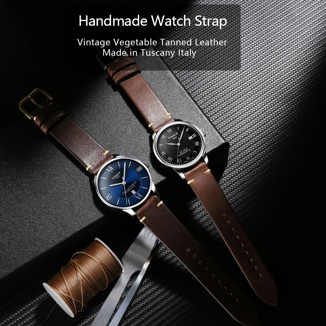 Premium Handmade Leather Smartwatch Band Strap - Elegant and Versatile Bracelet