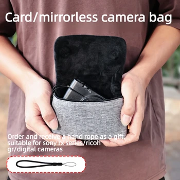 Borsa per Fotocamera Adatta per Sony Black Card RX100 M5 M6 M7 Ricoh GRIII GR3X Canon G7X2 G7X3 G9X, Borsa per Fotocamera Digitale