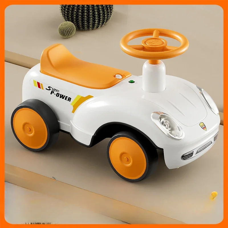 New Children's Sliding Bike 1-6 Baby Boys Girls Learning To Walk Balance Bike Anti Rollover Four-wheel Walker Sturdy Durable