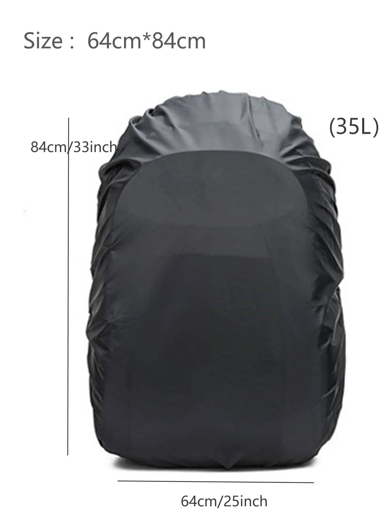 Outdoor rain cover cloth Large capacity backpack Hiking bag Pull rod schoolbag waterproof cover cycling backpack dust mud bag