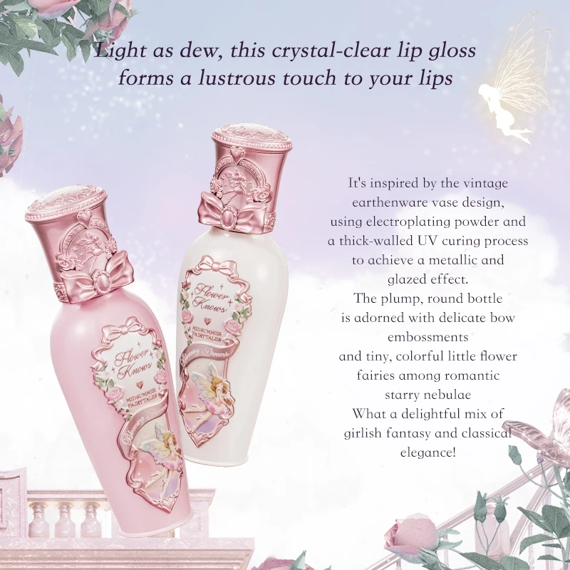 Flower Knows Midsummer Fairytales Collection Lip Gloss Moisturizing Liquid Lipstick 5ml Makeup