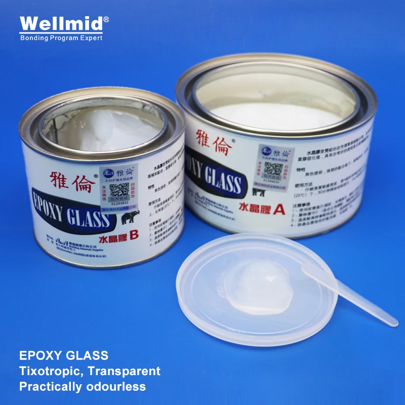 Stone Glue EPOXY GLASS Adhesive 3LB AB Glue Bonding Ceramic Granite Marble Natural Synthetic Transparent Odourless Waterproof repair glue