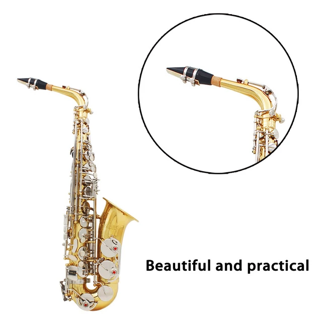 Embouchure de Saxophone/Sax ténor En Plastique Avec Bouchon Boucle En Métal  Roseaux Embouchure Patchs Tampons Coussins 