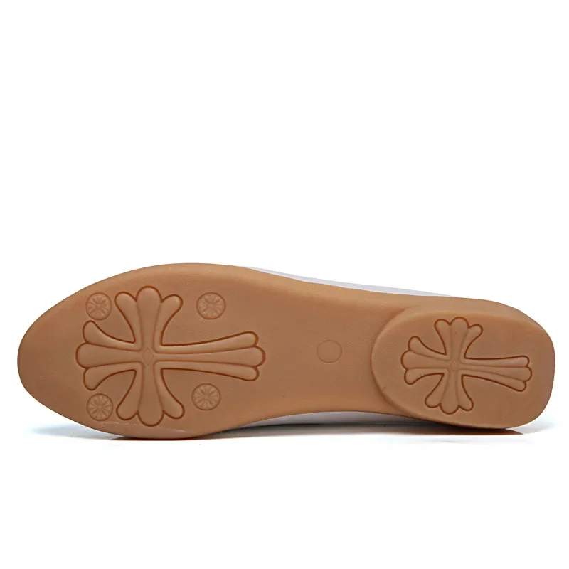 Women Slippers Sandals Women Oxford Shoes Leather Mary Jane Shoes BEYARNEGenuineLeather shoes Solid Women Flats summer Loafers Ladies Casual Shoes comfy Ballerina LaceUp Moccasins Size 35-44E176